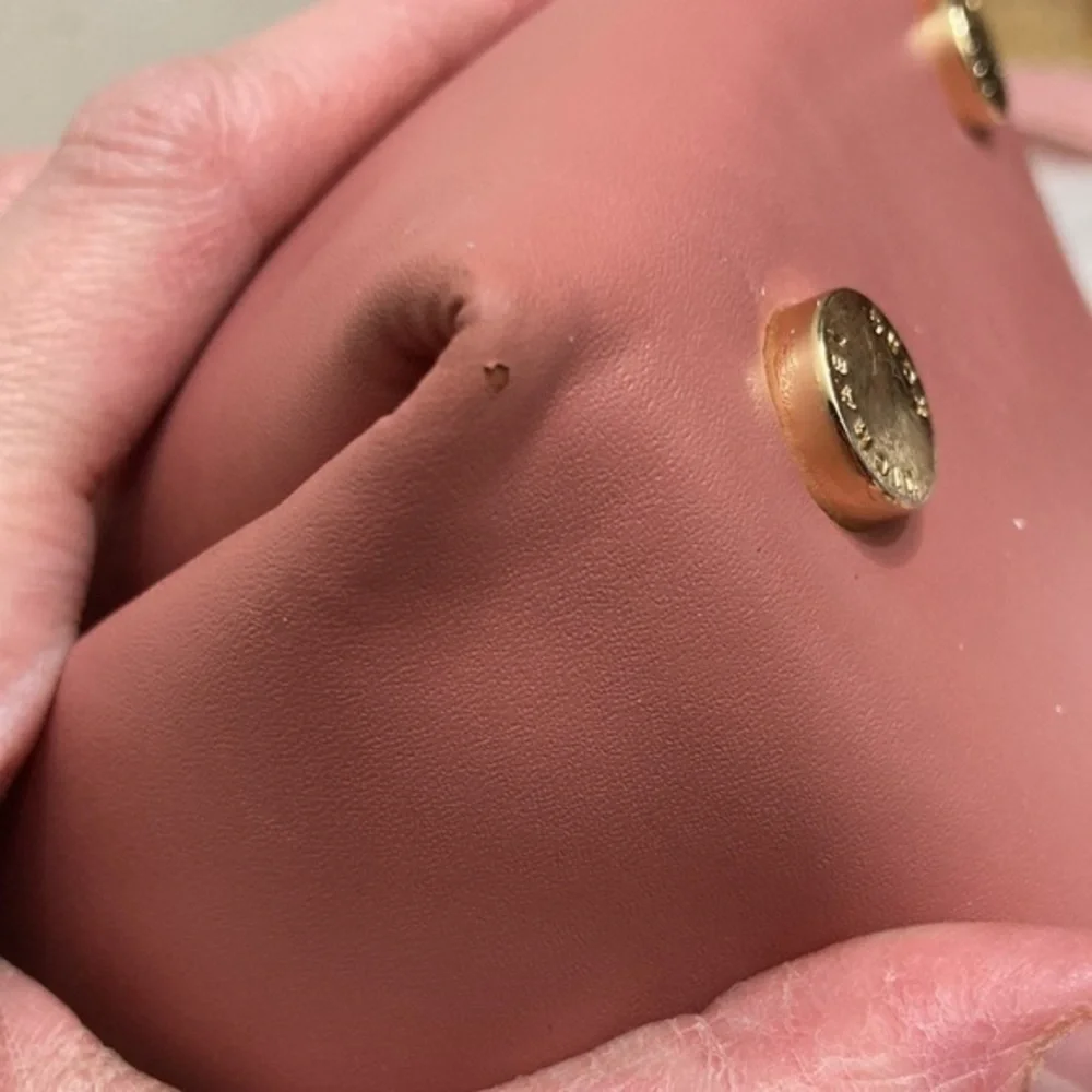 Michael kors pink pebbled leather Nicole bag